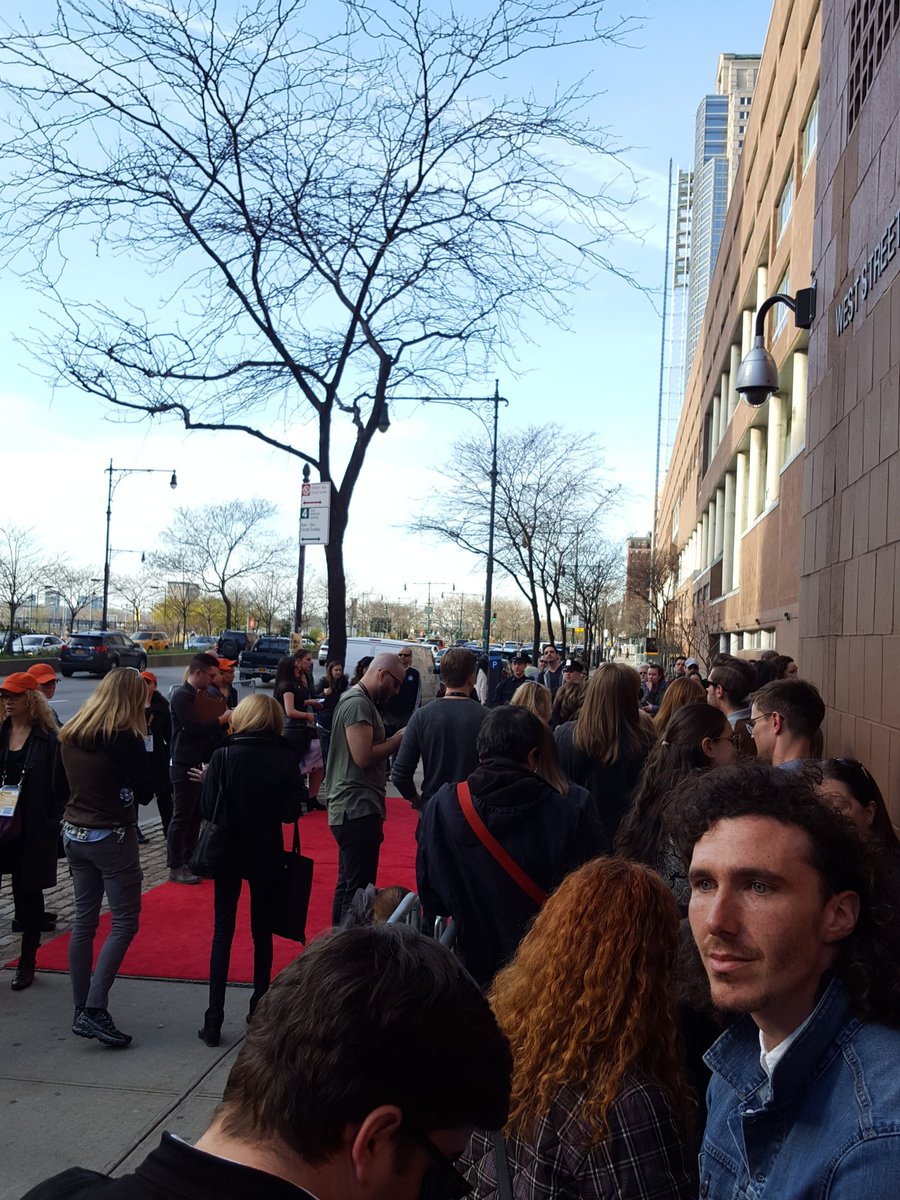 Waiting in line to see #YouthInOregon at #Tribeca2016