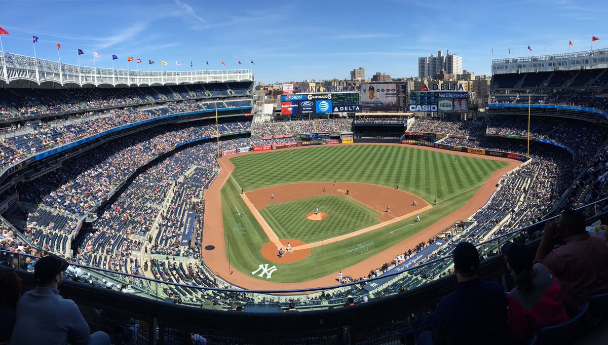 BrianUFT's tweet photo. Beautiful day at #Yankee Stadium!!!! #YankeeConnect @MLB @YESNetwork https://t.co/Fz17mP8uaB