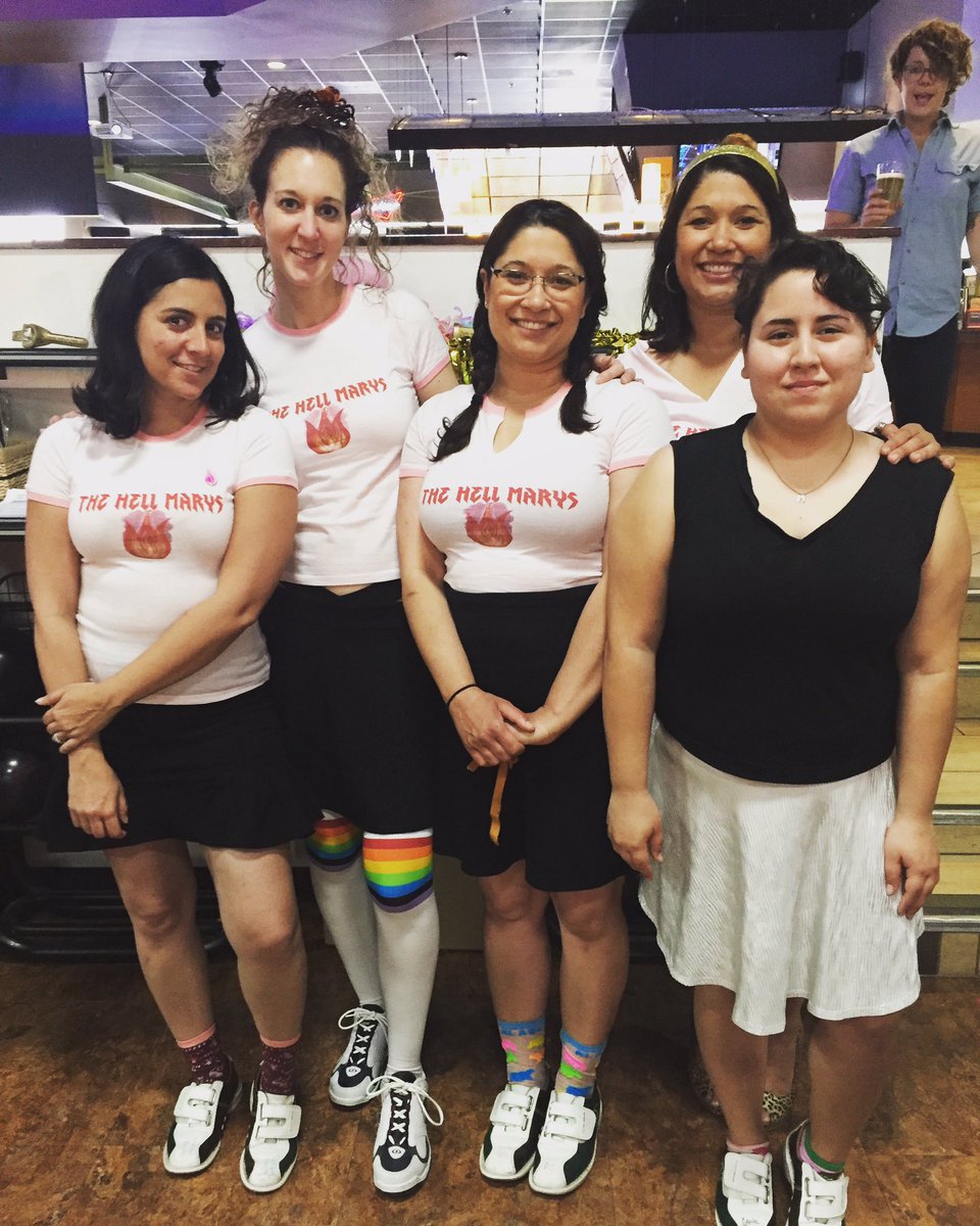 Katie_Speak's tweet photo. Team #HellMarys! #IFundAbortion for @CAWHS in @AbortionFunds's #Bowl16! 
https://t.co/j8CofQreZQ https://t.co/ZfxA2i3vv5