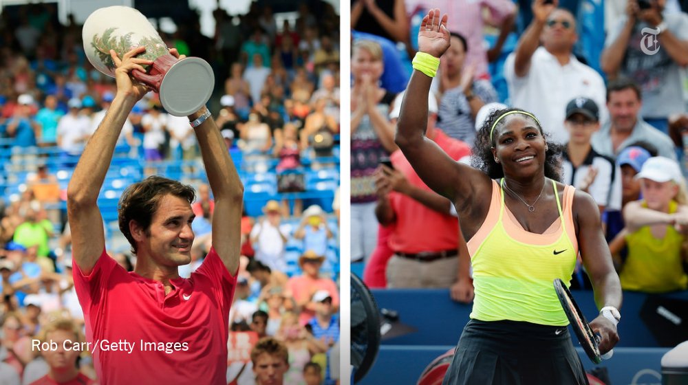 nytimes's tweet image. Roger Federer, $731,000; Serena Williams, $495,000: The pay gap in tennis nyti.ms/1SHyr6w
