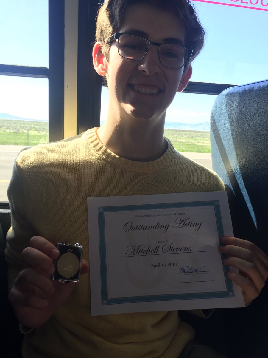 State Results:
3rd Place in Classical Scene
3rd Place in One Act
Outstanding Actor in One Act