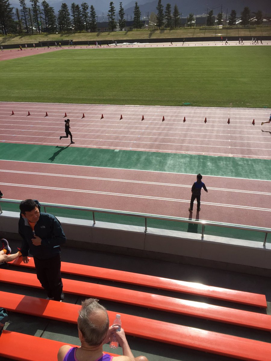 Adamrob35's tweet image. Brett Cartwright warming up for #naganomarathon Harry summers amongst it as well