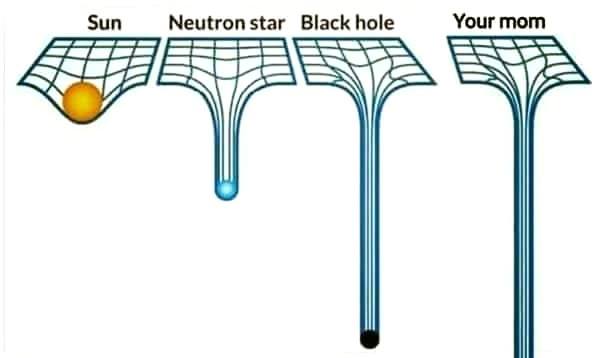 GayNerdPower's tweet photo. #Yomomma and gravitational distortions. https://t.co/WJnpvp2uV3