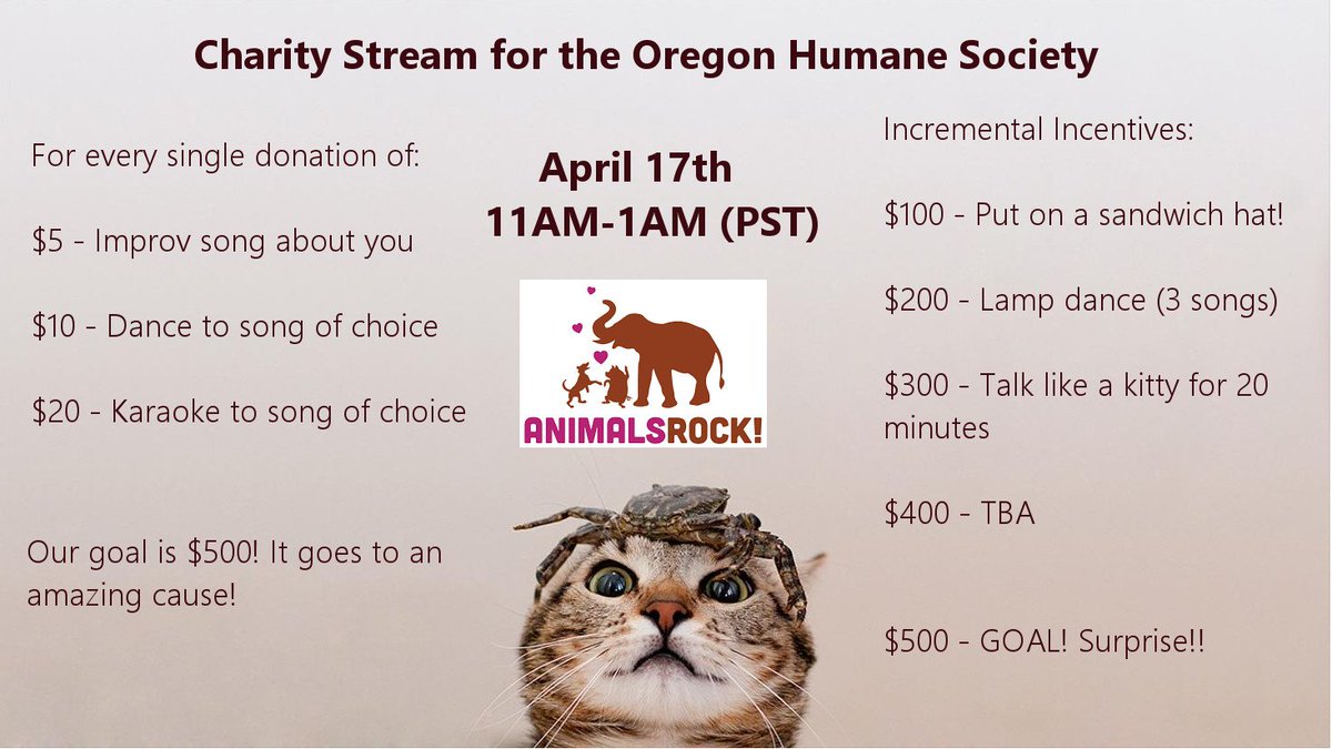 Strenuus83's tweet photo. Guys!!! In a little over 13 hours we start!!! I am so excited! Surprises, and helping a GREAT cause! See you there!! https://t.co/3pVrM5LwTR