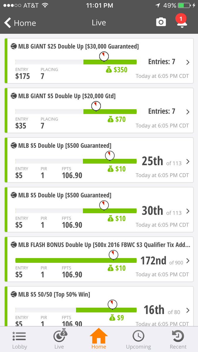 DFS_SAINT's tweet image. #mlb #nba #dfs #dfssaint 🤑💸🙌🏻