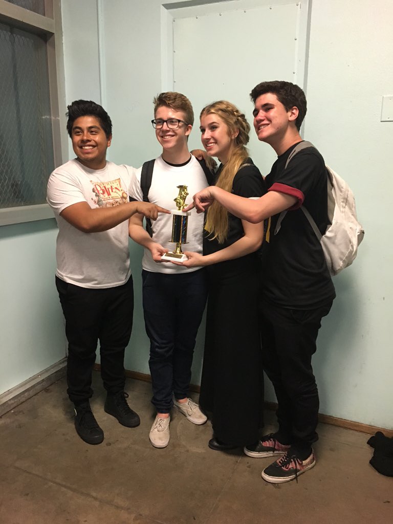 thomaskuklenski's tweet photo. Fucktastic Four takes 4th place :'-) #dtasc #shakespearemusical https://t.co/jbz3iAWXE3