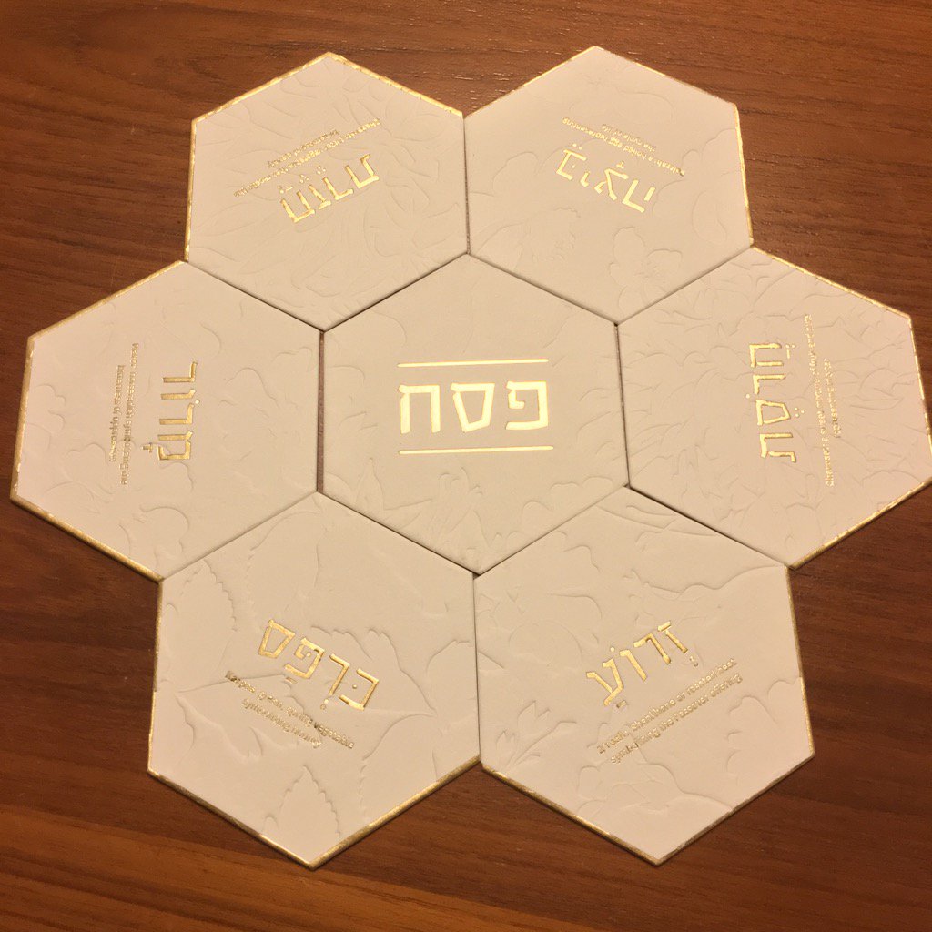 Pesach Seder plate from #hellomazel arrived in time for the holiday!