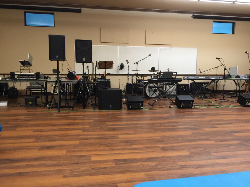 Getting ready for the show!