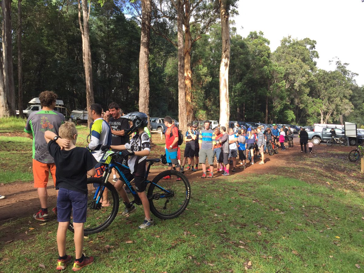 PembertonVC's tweet image. WAGE Pemberton Mtb Park picking up tags for the 4 runs #visitpemberton #trailswa #tourismwa #australiassw #wambamtb