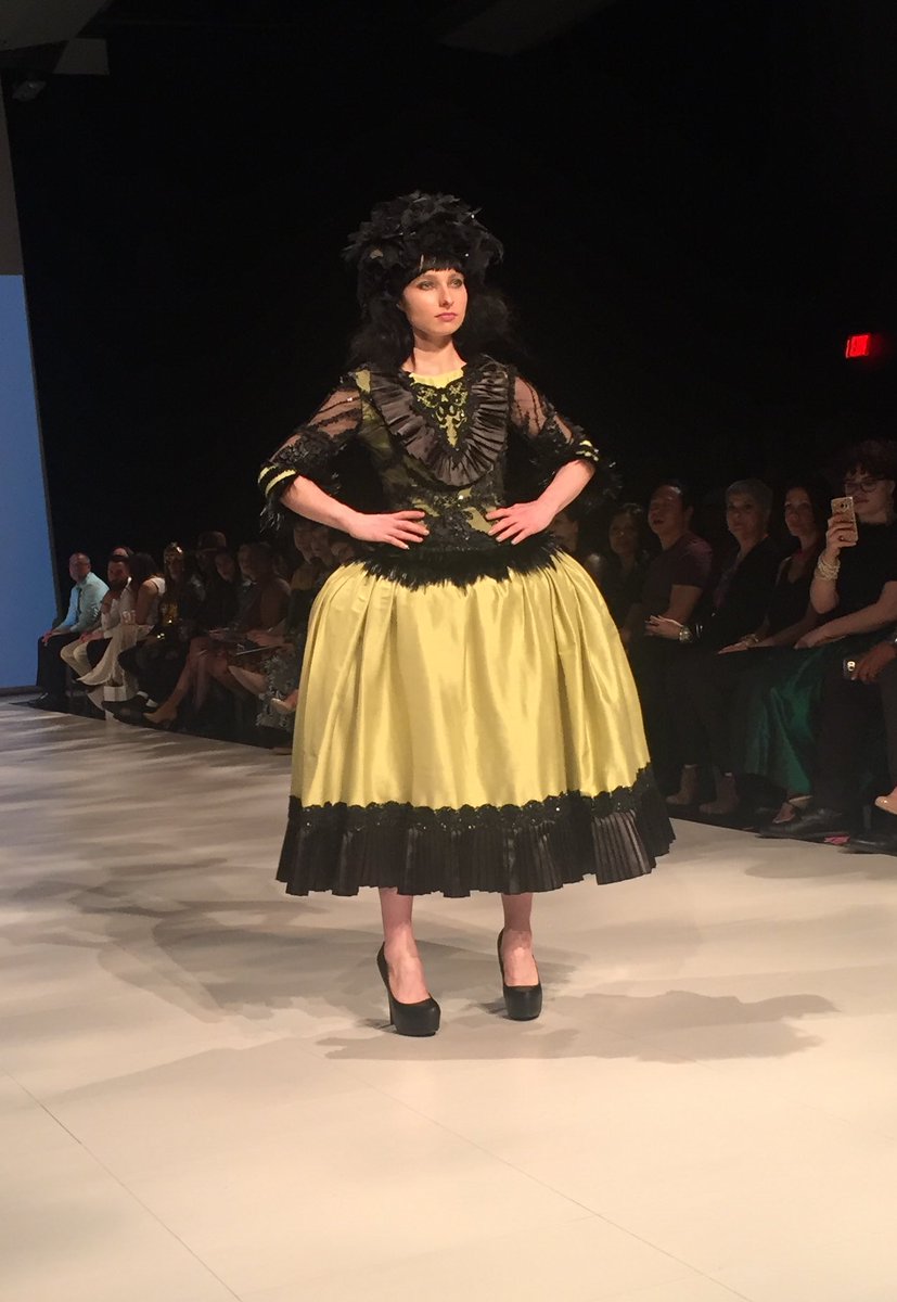 FashionArtTO's tweet photo. What a stunning collection #ShesTheQueen by #MarieCopps we tip our crowns to you 👑 https://t.co/zaUtnvTpcr