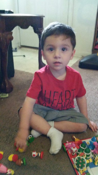 Forced him to get a haircut, after the dramatic experience, doesn't he look too grown? https://t.co/