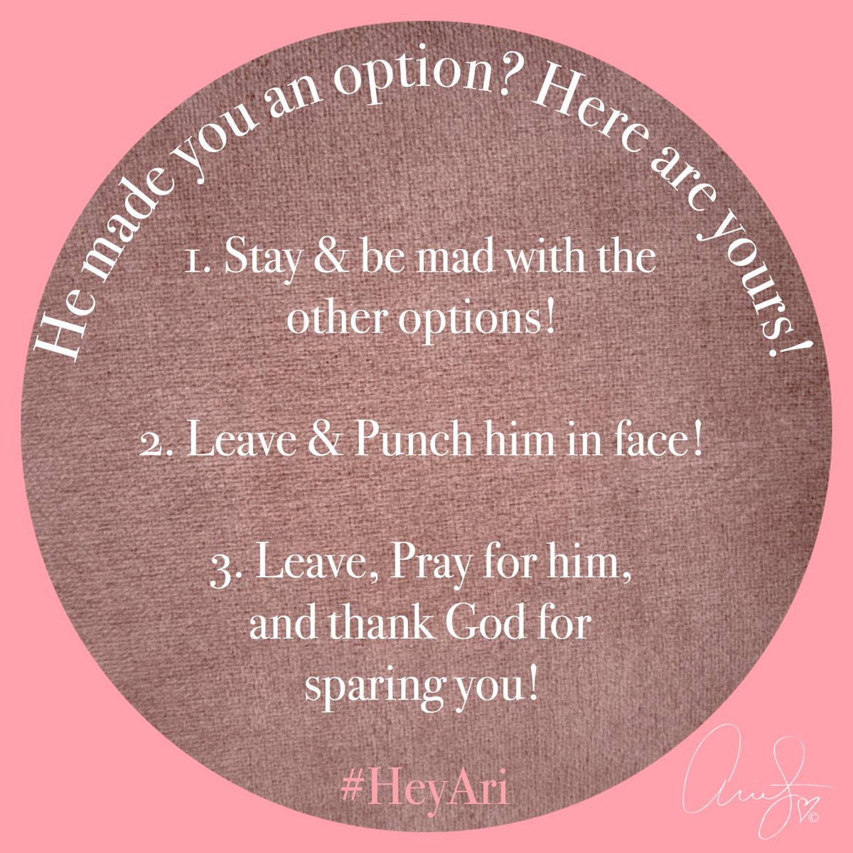 arielmfuller's tweet photo. My favorite number is 3...just a little fact about me! 😉 #HeyAri #Relationships #Options #MakeaChoice #Love https://t.co/I0vIW468bk