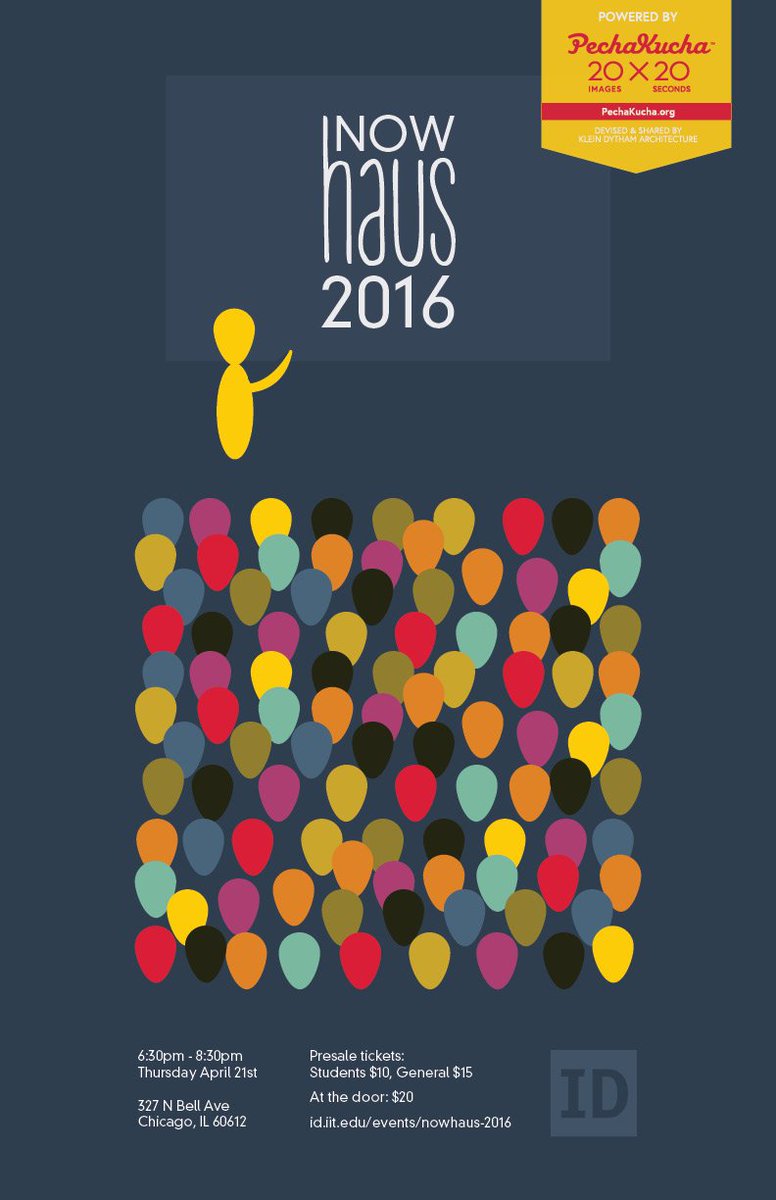 aburaktas's tweet photo. I will be presenting at #NOWhaus! Join us for a crazy fun night: https://t.co/NYUkngFJYm  @NOWhausID @IITDesign https://t.co/An52UkZiuG