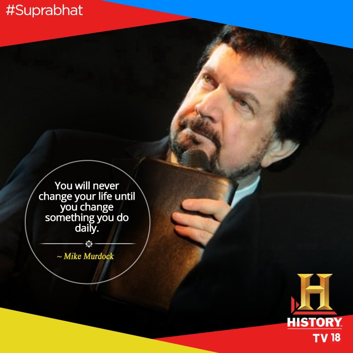 HISTORYTV18's tweet image. #Suprabhat #MorningQuote #MikeMurdock #Change #DailyProcess