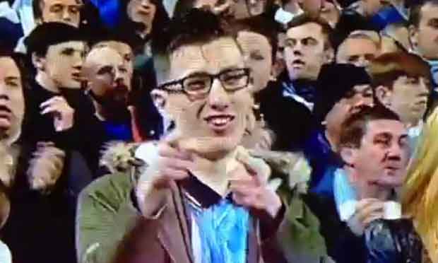443News's tweet photo. Man City fans outnumber Chelsea 5:1 as the home fans change shirt at half time. #CFCMCFC https://t.co/1siu4t5cER https://t.co/hTS8NvmRgU