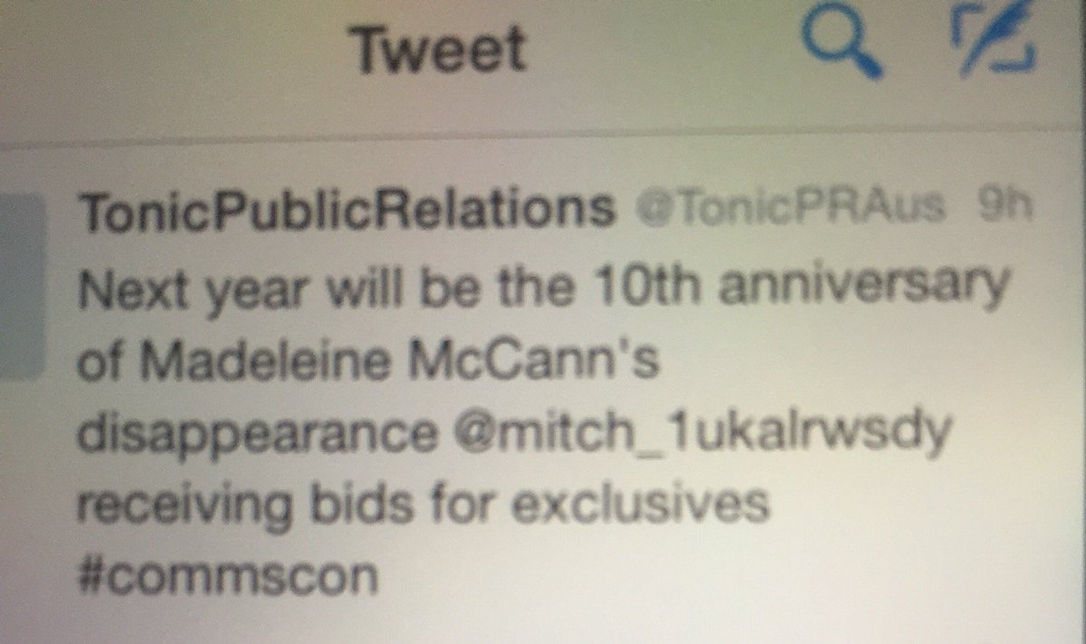 RobertCarlisl10's tweet photo. Weird Doctors #McCann take bids from press despite being active members of @HackedOffHugh #Levesson https://t.co/0dyq8tM0cy