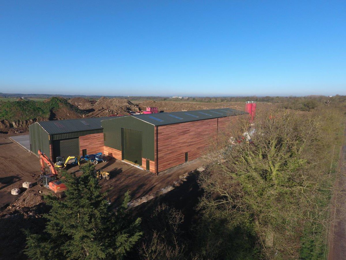 bpmitchellltd's tweet photo. Drone photo of the new workshop at our ECO Recycling plant. #drone #building #recycling https://t.co/zOYRvq1Tif