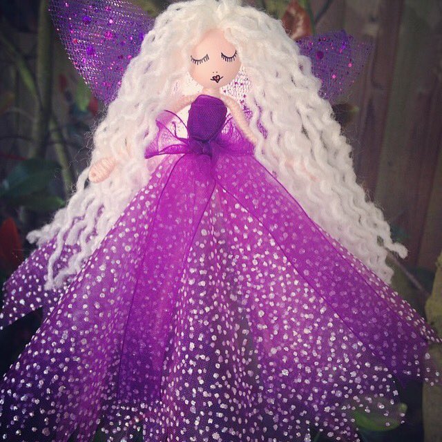 LTuesdays's tweet photo. Jazzabelle fluttering in the sunshine @HandmadeHour @LTuesdays @handmadebritain #fairy #purple #fairydoll #sparkly https://t.co/6SvCyBW7ol