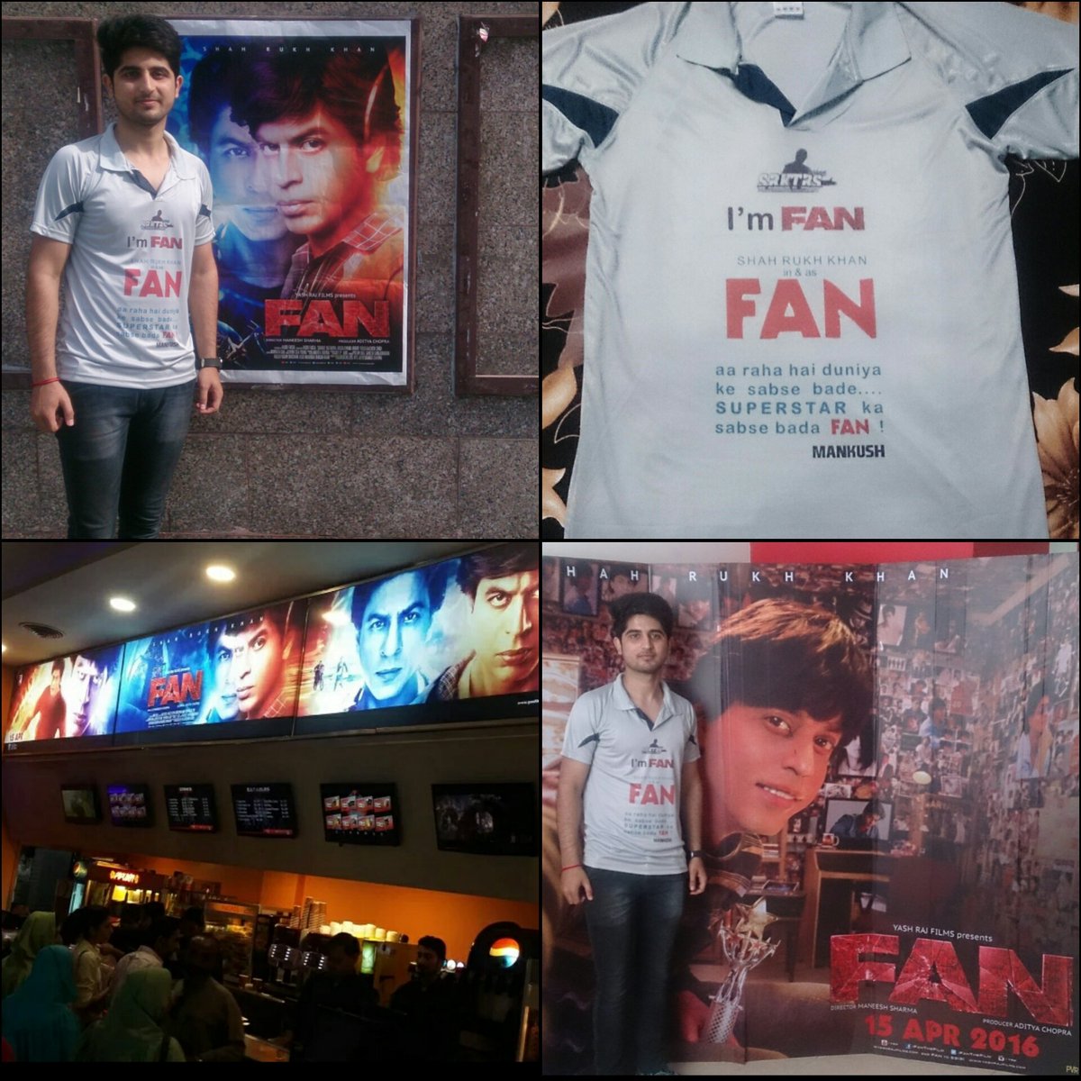 xbackpackerx's tweet photo. @iamsrk #FirstDayFANShow Admin of SRK Universe Jammu. @srkuniversejmu #waiting hard for reply 😳 https://t.co/vw0QbndymB