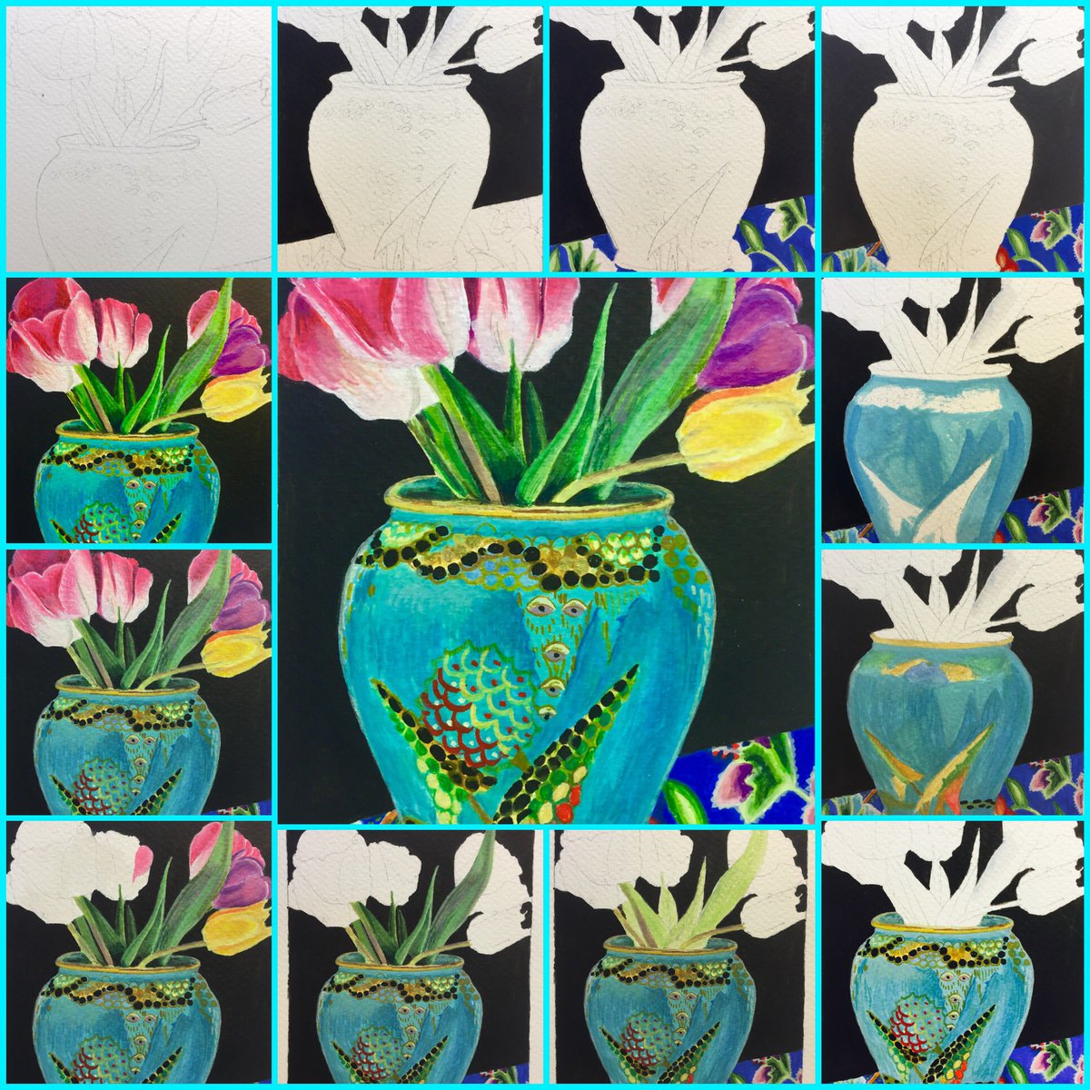 SarahCharneca's tweet photo. Places available on my workshops 19th &amp; 23rd April call 07736383297 #art #paint #workshop https://t.co/ZnMc5omk9u