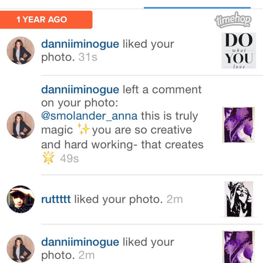 toocreativeart's tweet image. #timehop A hardworking Creative. Still applies to both TooCreative artists! @DanniiMinogue #SparkleAndRepeat 🌟🌟🌟