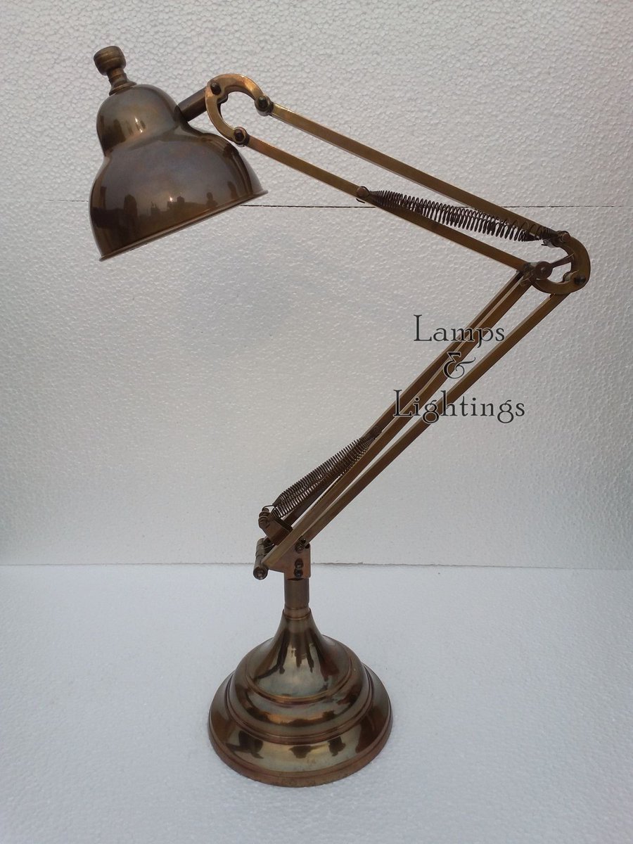 Check Out This.. Antique Brass Collectible Articulated Anglepoise Table Lamp  ebay.co.uk/itm/2623540628…