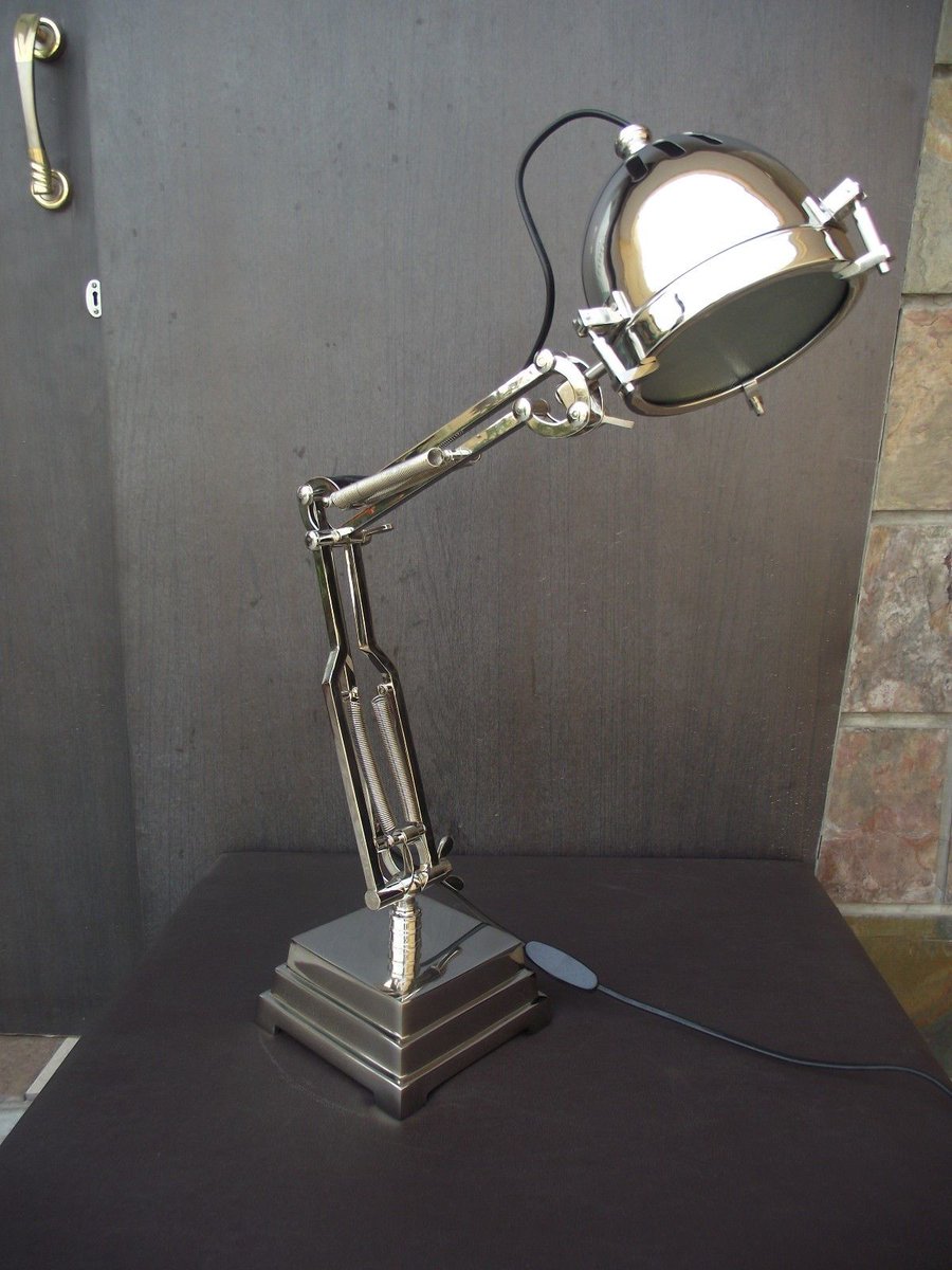 Check Out This.. Swing Arm Adjustable Table/Desk Lamp, Industrial Chrome Finish  ebay.co.uk/itm/2623562441…