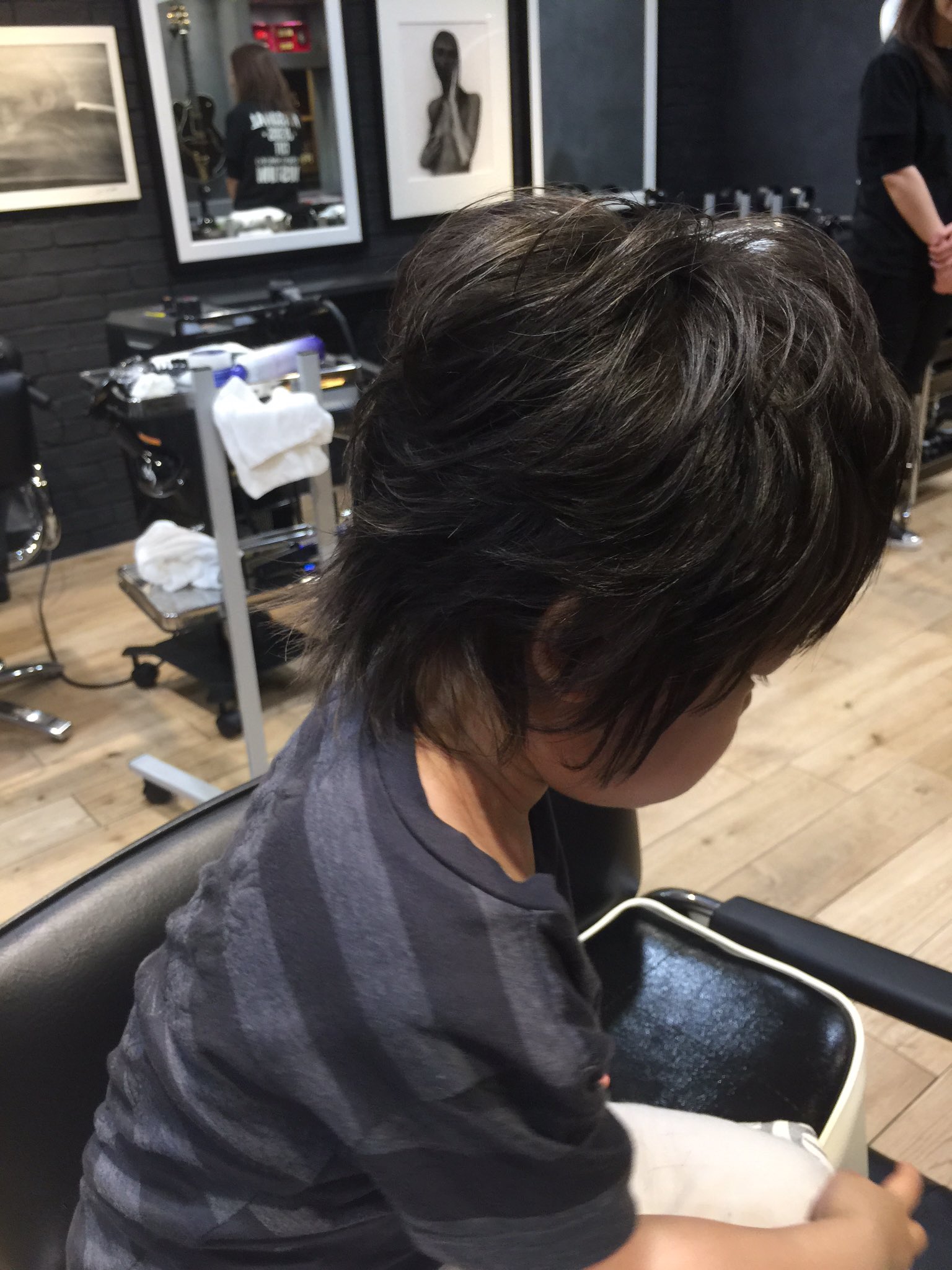 Prada ღ در توییتر 現在のヒムロックと同じデザインカット ヘアセットのやり方まで全て教えてくださいました 菊地さん凄く良い方でした パーソナルジーザスカット 氷室京介