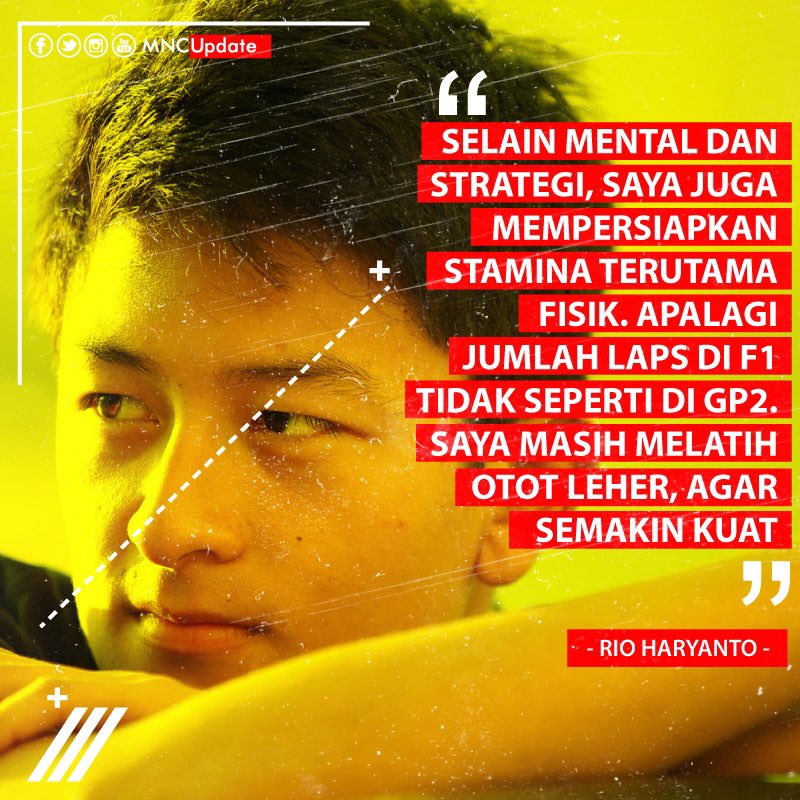 NArsinta's tweet photo. "@MNCupdate: Inilah persiapan @RHaryantoracing untuk mengadapi race hari ini. Sdh nonton? #RioF1GPChina https://t.co/Sty8CZXp5d"