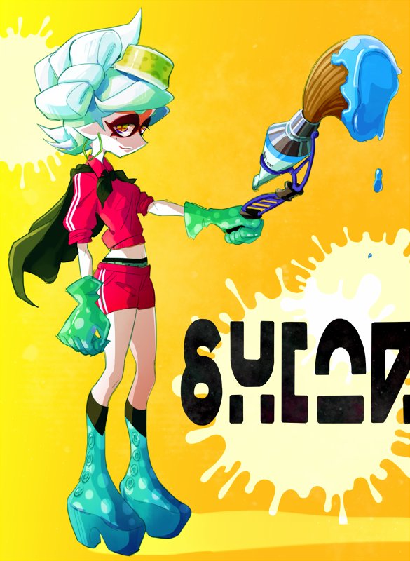 スプラトゥーン ホタルちゃん出来ましたー 女子高生らしいのでジャージを着せた シオカラーズほんと 新國みなみ ティアo26aのイラスト