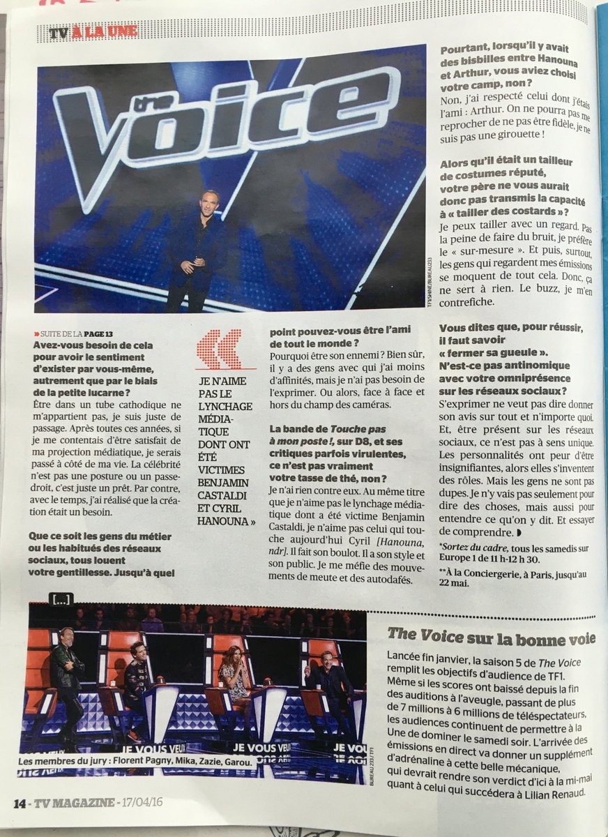 The Voice 2016 - Saison 5 - PRESSE - Page 3 CgOVQlhWcAAYd0X