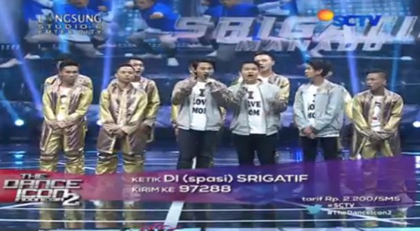 SCTV's tweet photo. Kirim SMS sebanyak-banyaknya untuk @srigatif supaya bisa lolos ke babak selanjutnya. #TheDanceIcon2 https://t.co/b0DLlpOs8z