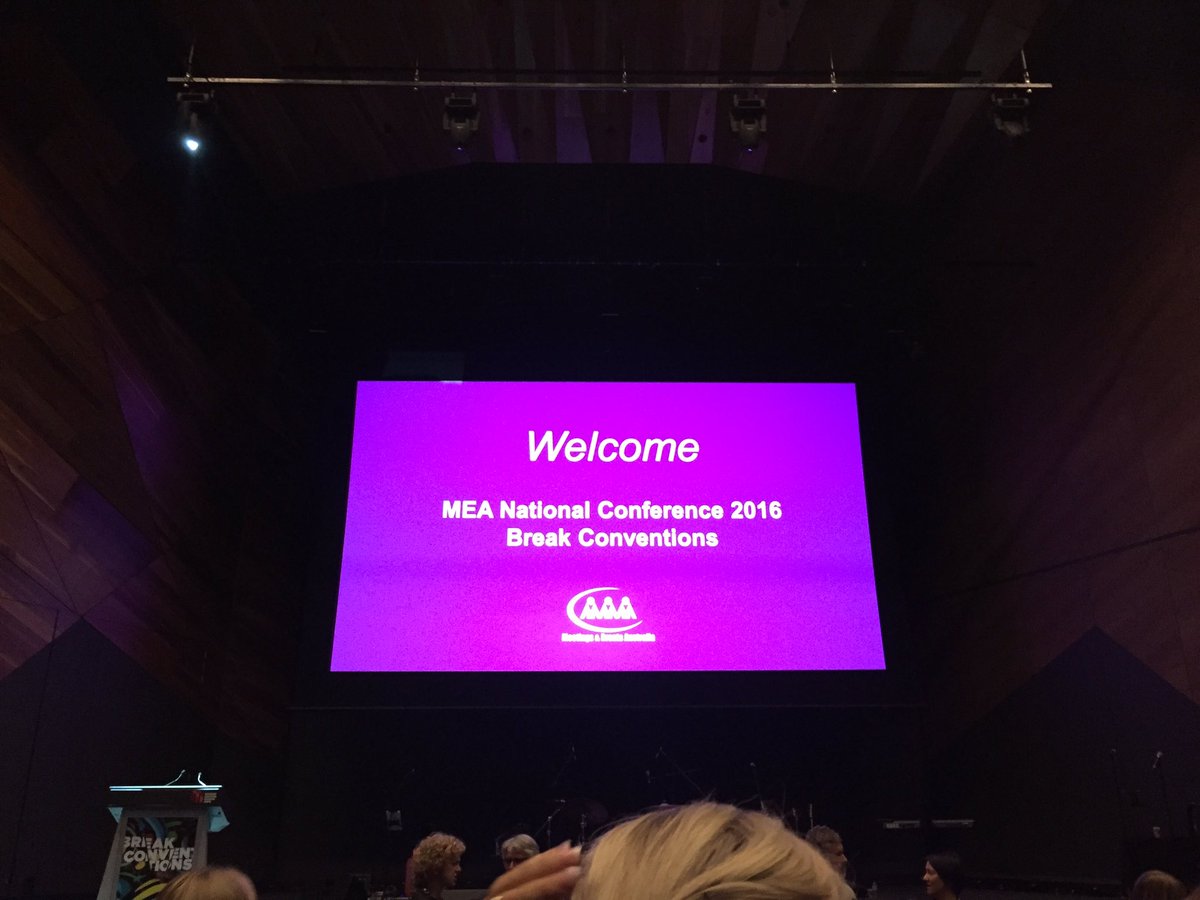 MichaelCDavey's tweet image. #MEAMelb2016 is about ready to #breakconventions #mcec going to be a great #conference in #Melbourne