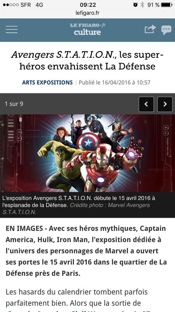 Gaelle Bouvier Avengers S T A T I O N Les Super Heros Envahissent La Defense T Co I34kxpr1yo Cc Laurentguyot Expo