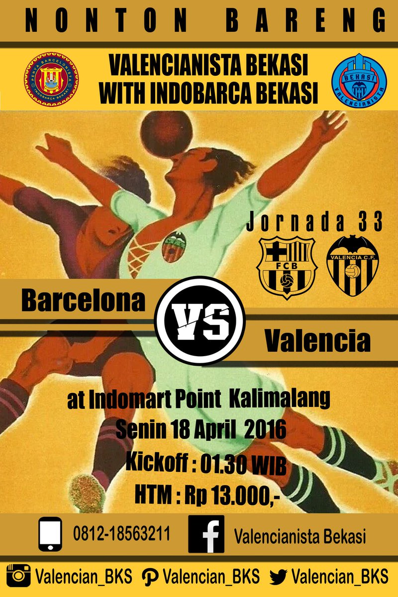 Valencian_BKS's tweet photo. #barcaVCF NoVal jornada 33 barcelona vs @valenciacf with @INDOBARCA_BKS #SedikitPunJadi #AmuntValencia https://t.co/vtLgEXKOwS