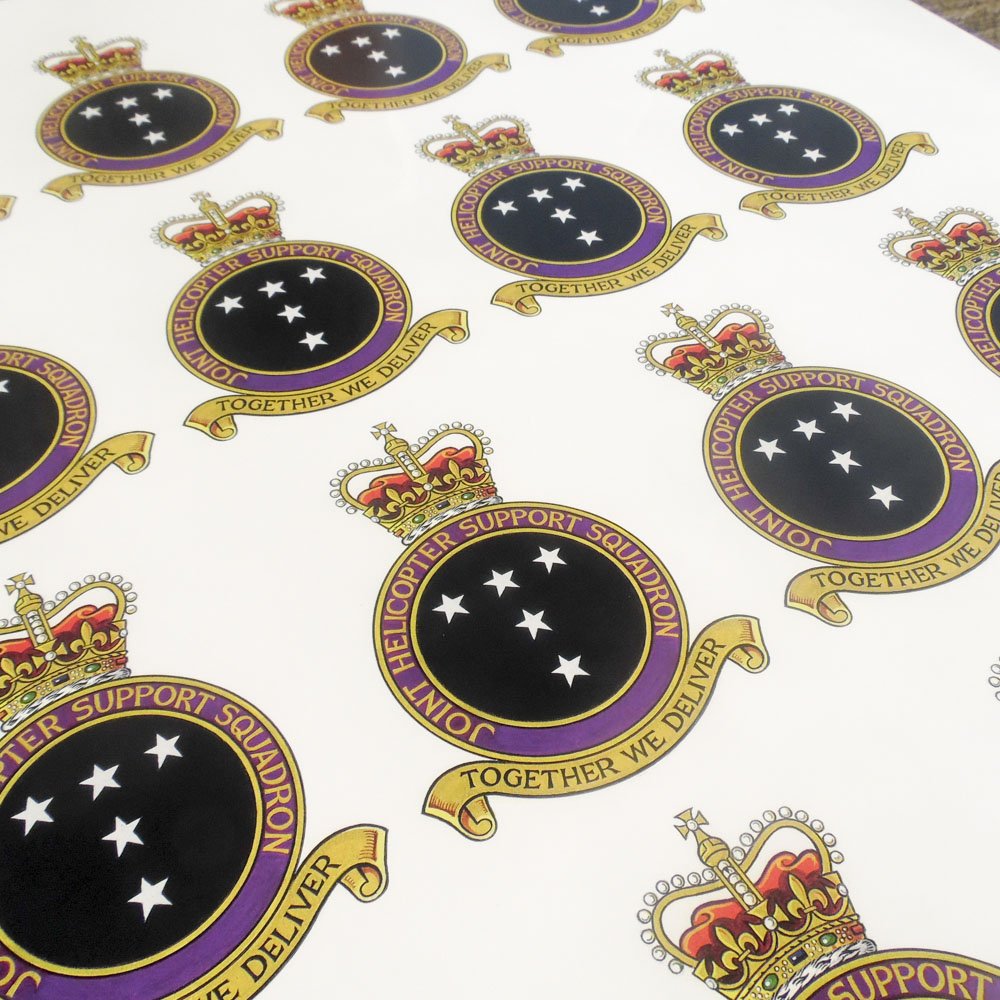 Nice labels for the joint #helicopter support squadron #labels #stickers #nuttyprint ow.ly/4mL2hC