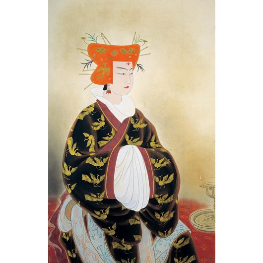 安田　靫彦、王昭君、希少画集画、新品額装付 安田靫彦、「出陣の舞」、希少な画集の額装画、オーダーマット付