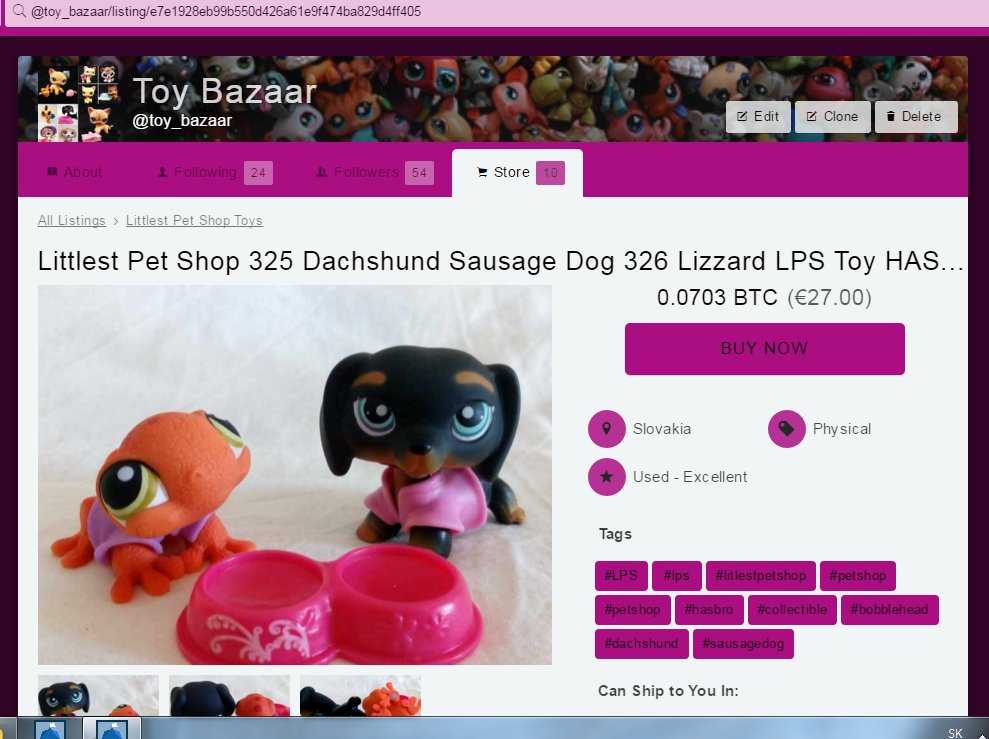 toy_bazaar's tweet photo. Another listing made on @openbazaar for rare set of #littlestpetshop #lps #dachshund dog and lizzard. Now for sale! https://t.co/hGlEu4GsHH