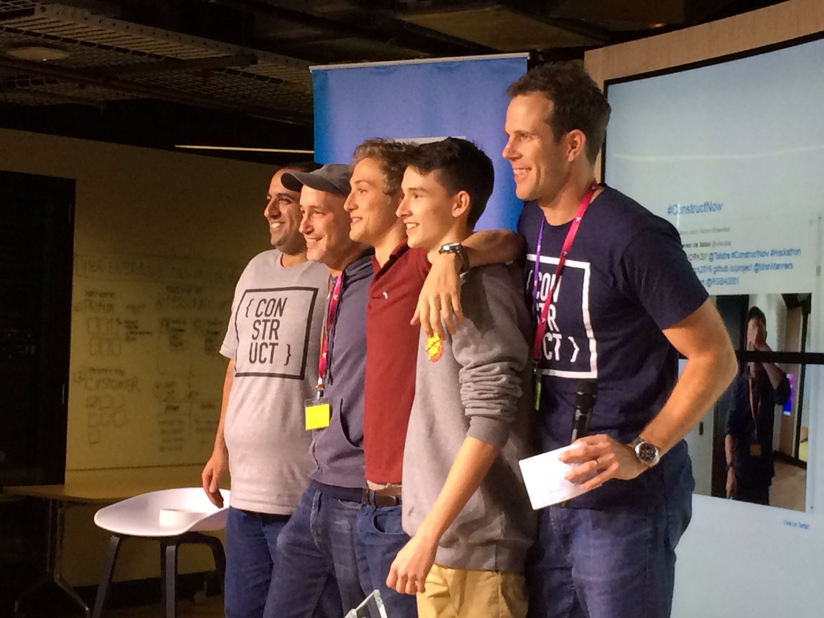 SaraJean05's tweet photo. Congrats to the winners And a massive thank you to Myles from @hackdaysaustralia https://t.co/7htL9fS6f7