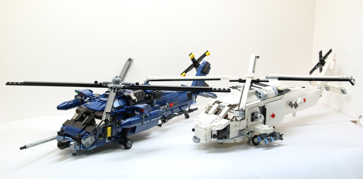 えもりん レゴで海上自衛隊哨戒ヘリsh 60kシーホーク作りました 各部折りたたみ機構 2重スライドドア ホイスト ソナーの展開など実機同様のギミック頑張りました 空自ブラックホークに続き 自衛隊ロクマル2機目です