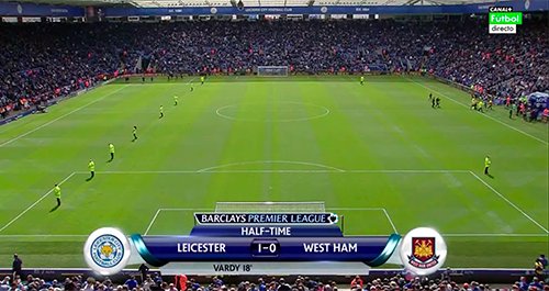 MPlusDeportes's tweet photo. Descanso en el King Power Stadium. El Leicester huele a campeón y lo sabes. https://t.co/E862gBmLRx