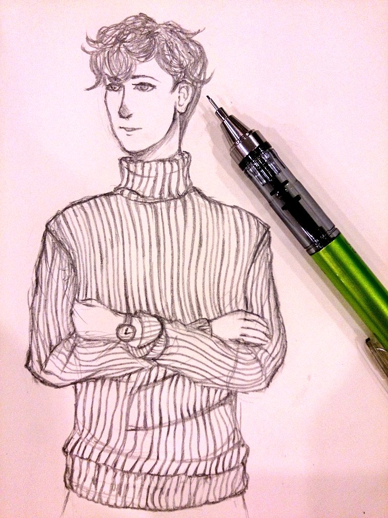 How to Draw a Turtleneck - HelloArtsy