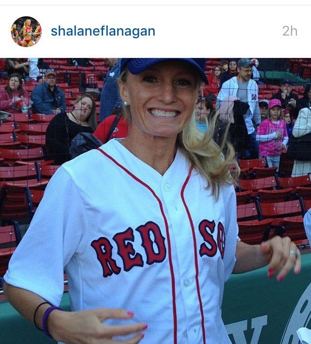 My favorite marathoner was at the game with yesterday too!