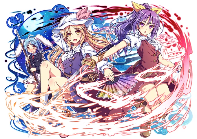 例大祭の合同新刊「DANMAKUHEROINESα」に参加させてもらってます&私のスペースでも配布予定です 綿月姉妹とか何年ぶりに描いたんだろう… #DANMAKUHEROINES 