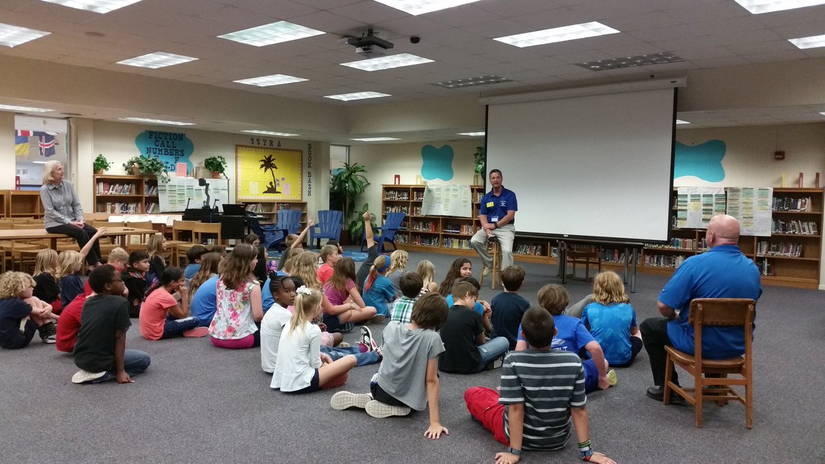 Timstum's tweet photo. #4thgrade class @ Roosevelt GS in #CocoaBeach 
#IRL presentation and Q&amp;A https://t.co/I30pEJ5IC4