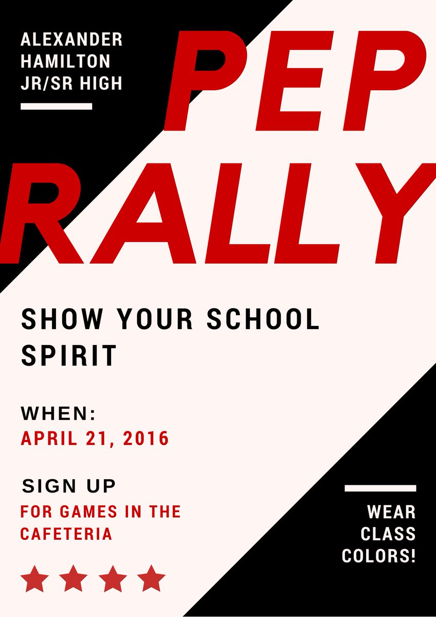 This Friday!!! Gear up AHHS! <a href="/hamiltonhs/">AlexanderHamiltonHS</a>