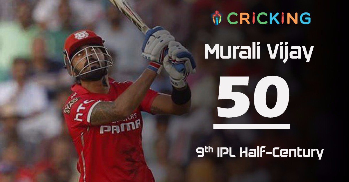 FaniskoNFTs's tweet photo. Vijay is gone after playing a crucial knock. #IPL2016 #KXIPvRSP #KingsofIPL https://t.co/xuCzgPHbVQ