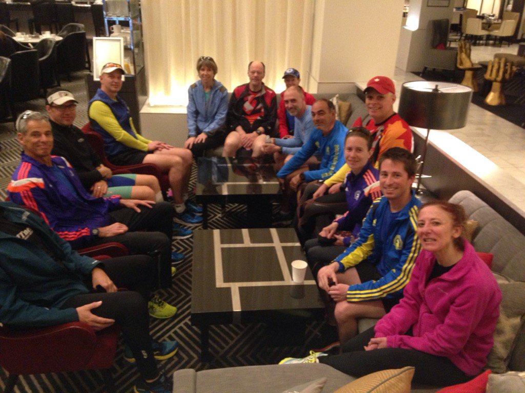 judyapiel's tweet photo. Morning pre race run with @K2JFitness #BostonMarathon #boston16 https://t.co/hnDwa6nkmA