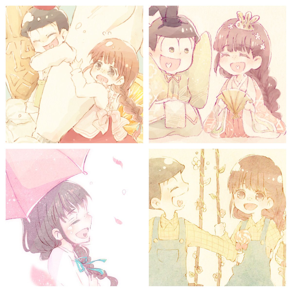 #繋がらなくていいから俺の十四松の彼女を見てくれ
うああすごい素敵タグ…!///
もっと十カノちゃん絵いっぱい描きたいなぁ( ›ᴗ‹♡)