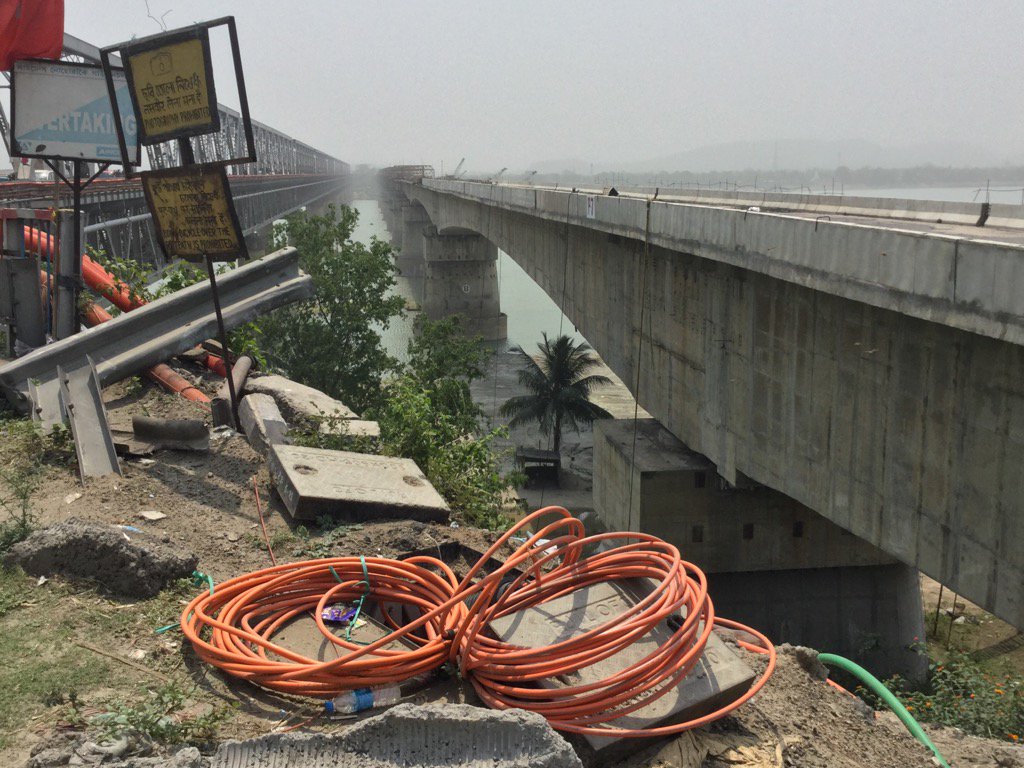 Shekhar Gupta (@shekhargupta) on Twitter photo #SundayPic NHAI's bridge on Brahmaputra at Guwahati has been under construction for almost 10 yrs now <a href="/nitin_gadkari/">Nitin Gadkari</a> #SundayPic NHAI's bridge on Brahmaputra at Guwahati has been under construction for almost 10 yrs now <a href="/nitin_gadkari/">Nitin Gadkari</a>
